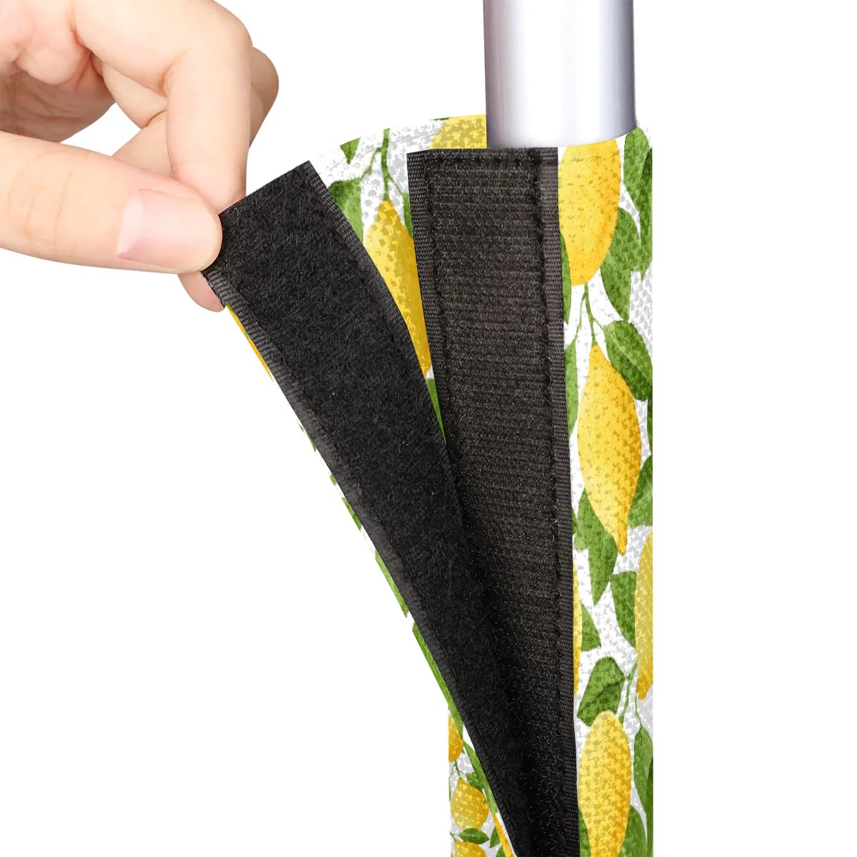 Lemon Refrigerator Handle Covers Set of 2 - Washable Kitchen Appliance Handle Protectors for Fridge, Microwave, Dishwasher & Oven - Food & Oil Stain Resistant - Summer Kitchen Decor Upgrade (Perfect for Home, Apartment & RV Use)