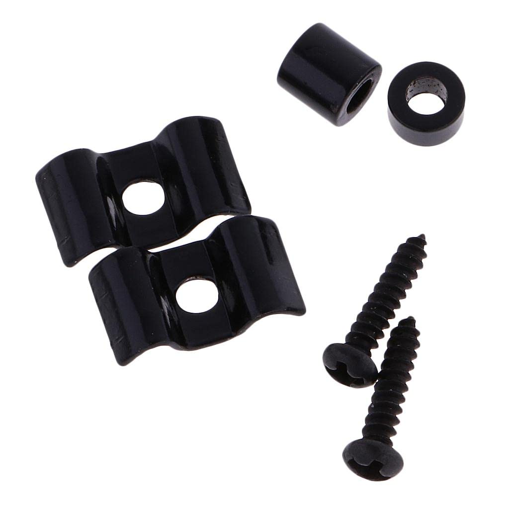 Premium Guitar Roller String Tree Retainer Set for Electric Guitar - Black | Smooth String Action & Tuning Stability | Perfect for Rock, Blues & Stage Performances