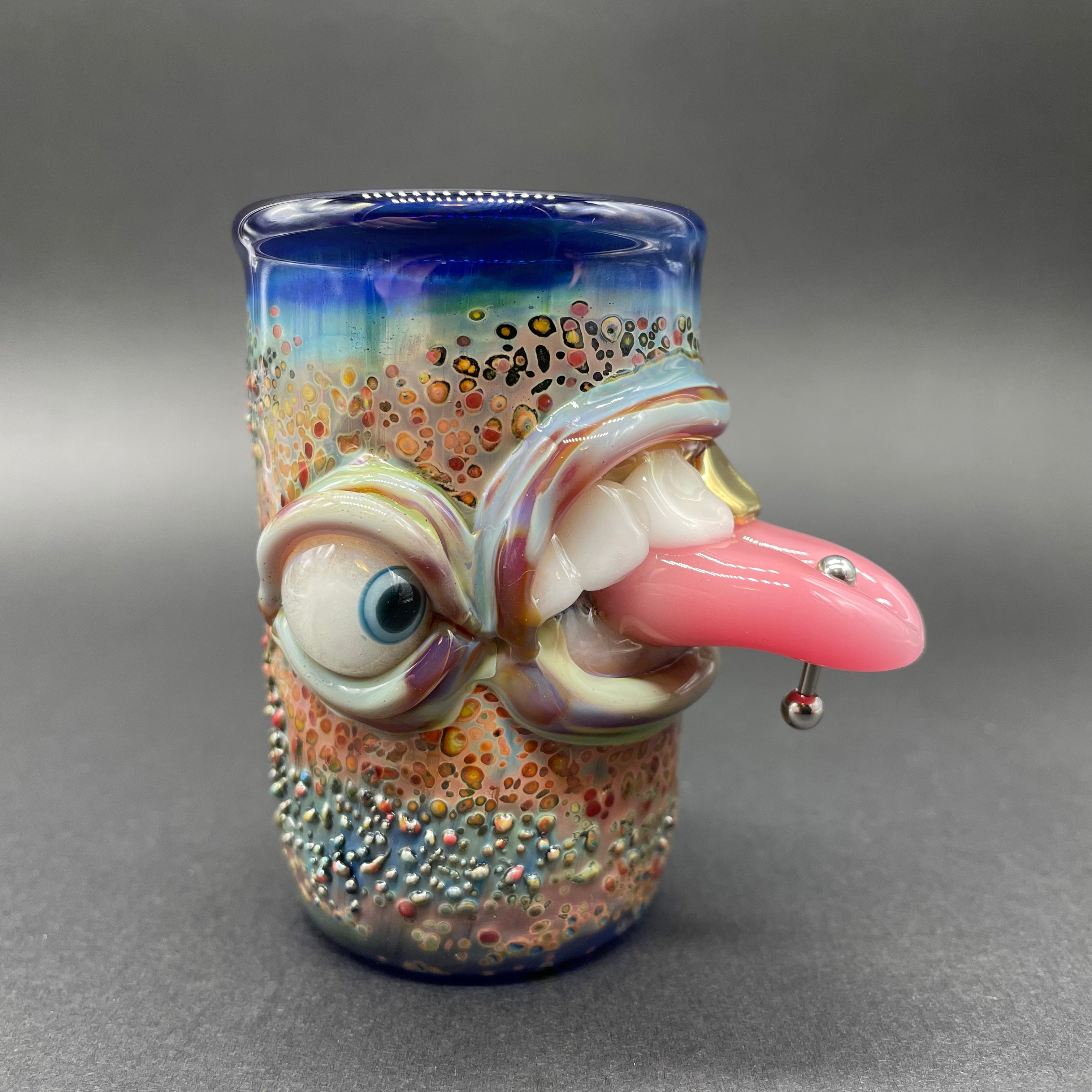 Stainless Steel Pierced Tongue Shot Glass - Unique Body Jewelry & Party Drinking Cup for Shots, Cocktails, and Body Piercing Enthusiasts