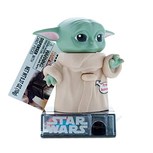 Star Wars The Mandalorian Candy Dispenser with The Child (Baby Yoda) - Fun Novelty Candy Holder for Kids, Parties & Star Wars Fans | Perfect for Halloween, Birthdays & Movie Nights