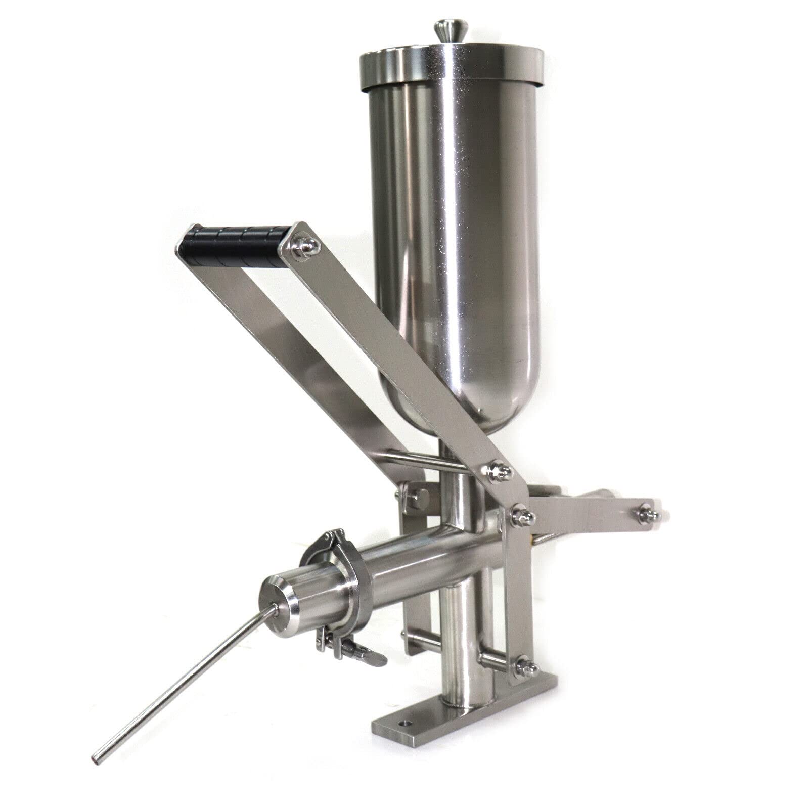 LOYALHEARTDY 5L Commercial Churros Maker Machine - Heavy Duty Stainless Steel Manual Churro Press with Modern Design (Silver) - Perfect for Restaurants, Food Trucks, and Catering Events
