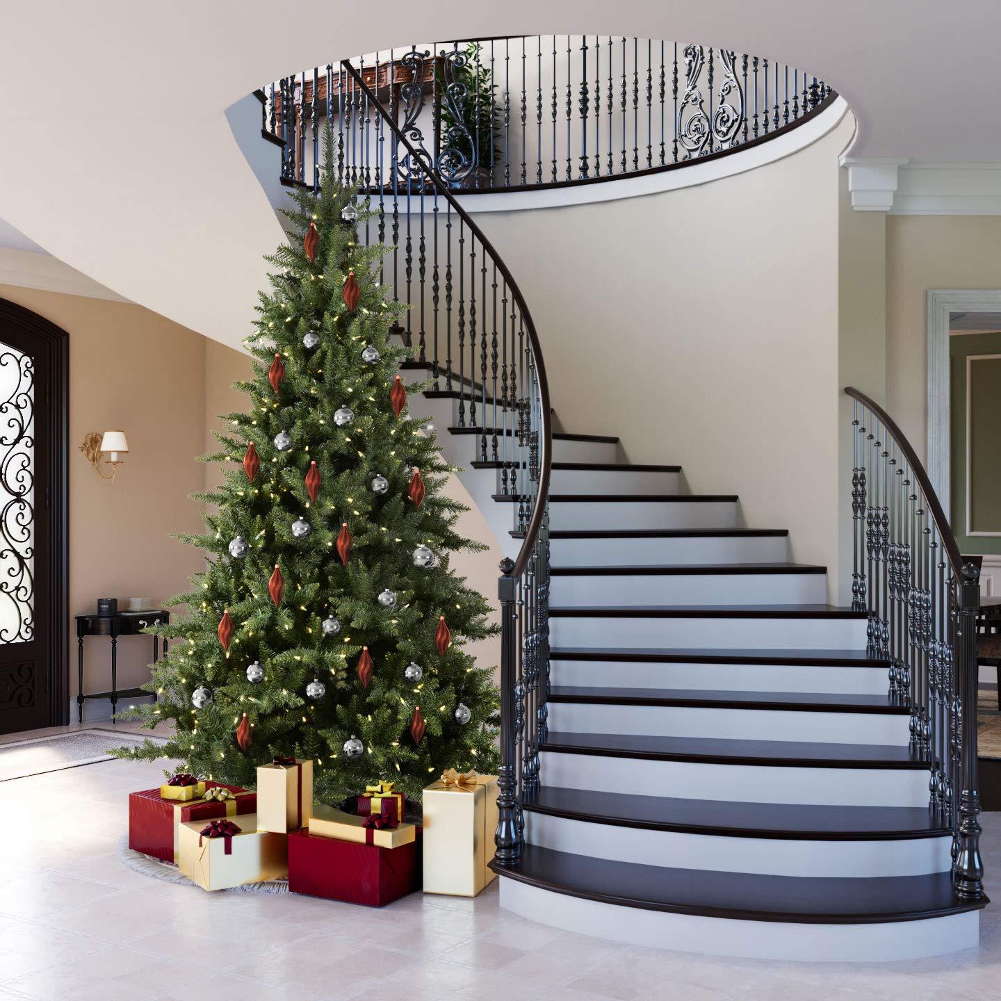Vickerman 6.5 Foot Camdon Fir Artificial Christmas Tree - Unlit Faux Christmas Tree for Holiday Home Decor | Perfect for Living Room, Office & Seasonal Indoor Decoration