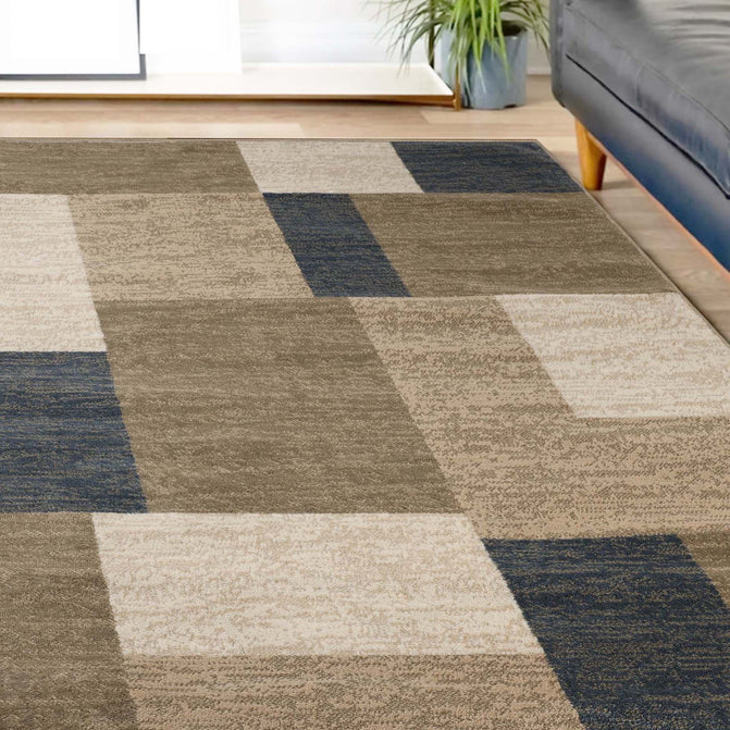Clifton Modern Geometric Patchwork Area Rug or Runner Rug - Stylish Home Decor for Living Room, Bedroom & Office - Soft & Durable Floor Covering