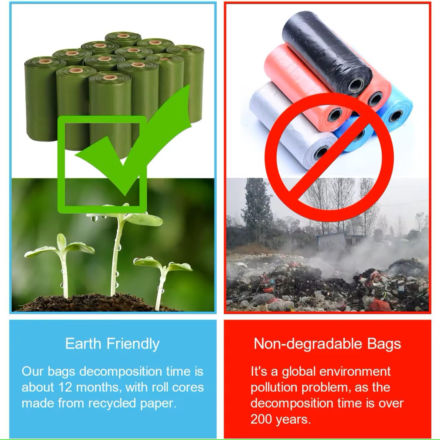 Biodegradable Lavender Scented Dog Poop Bags - 150 Leakproof & Sturdy Waste Bags for Small & Large Dogs | Eco-Friendly Pet Cleanup for Walks, Parks & Travel