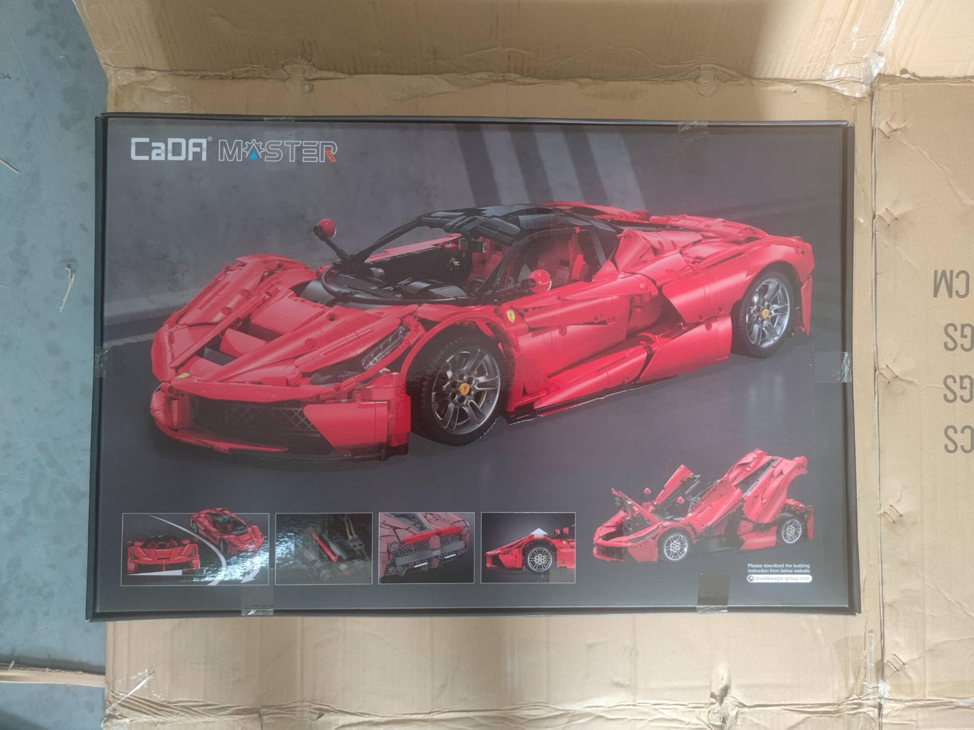 MISINI 61505 Viva Hypercar 1:8 Technic Model Car Kit - CADA Master 4739pcs Large Building Blocks, MOC Super Sports Car Model - STEM Educational Toy Gift for Kids & Adults | DIY Project, Collectible Display, Birthday Present