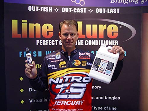 KVD Line and Lure Conditioner Spray - Best Fishing Line Treatment for Freshwater & Saltwater Reels, Rods & Tackle Kits | Works on Braid, Monofilament & Fluorocarbon Lines | Extends Line Life & Improves Casting Performance for Bass, Trout & Saltwater Fishing