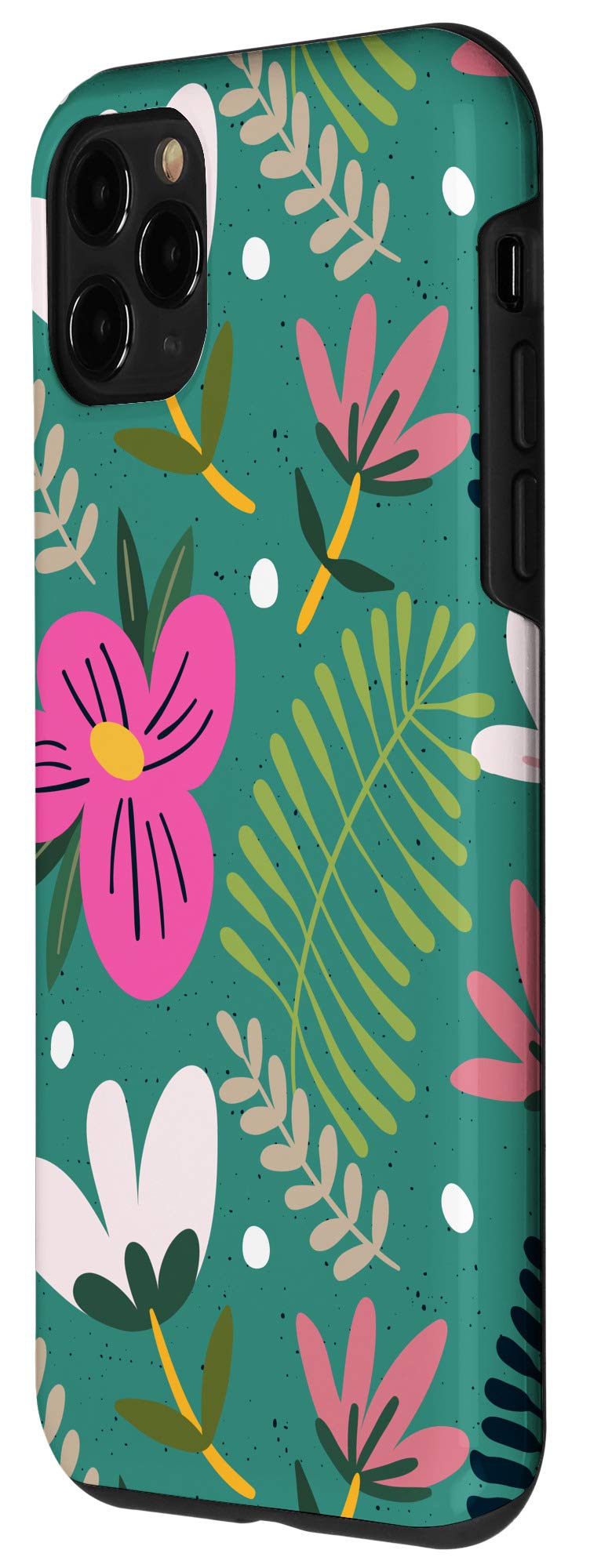 iPhone 11 Pro Case - Pink Wildflowers Floral Design Protective Cover | Slim Fit, Shockproof & Scratch Resistant | Perfect for Everyday Use, Travel & Outdoor Activities