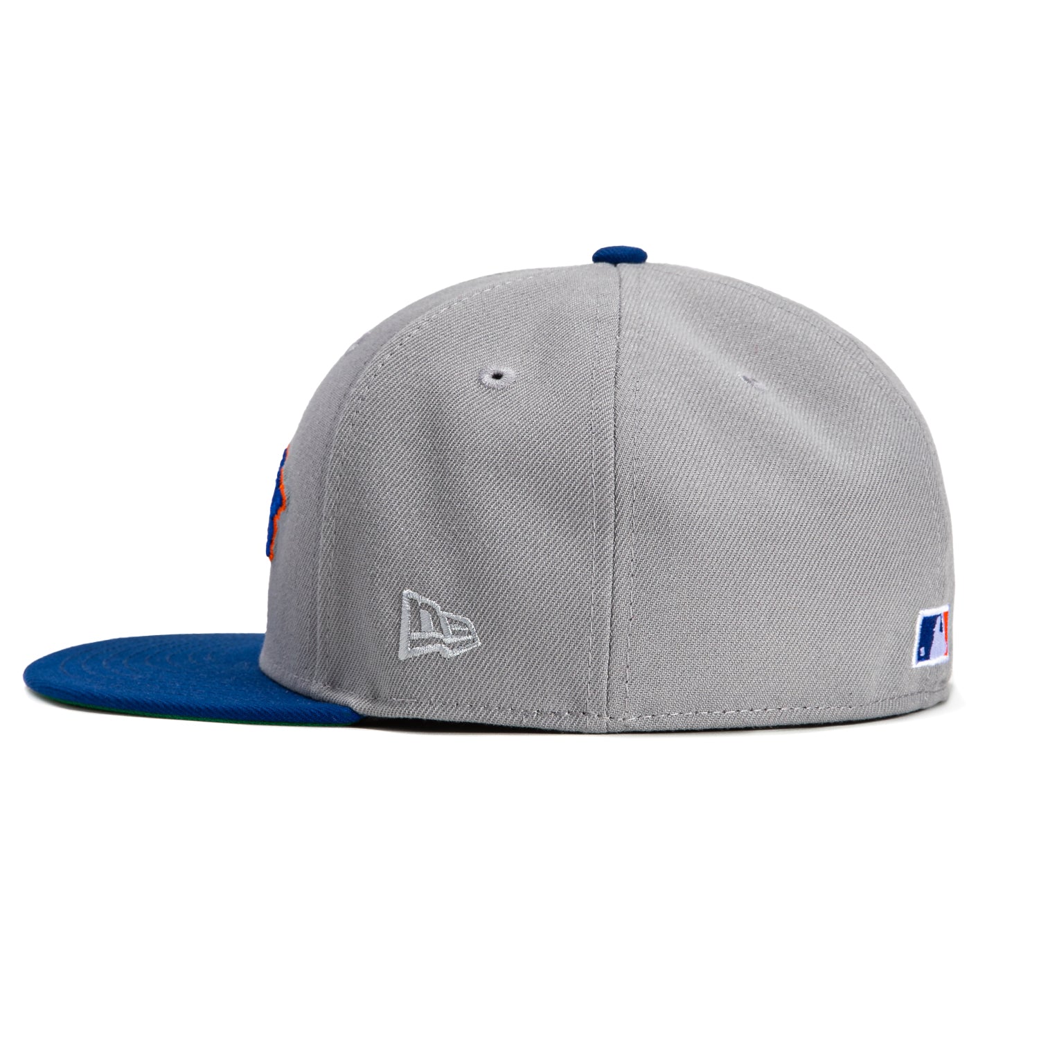 New Era 59Fifty New York Mets Shea Stadium Patch Snapback Hat - Grey & Royal Blue Baseball Cap for Men - Perfect for MLB Games, Sports Events & Streetwear Fashion