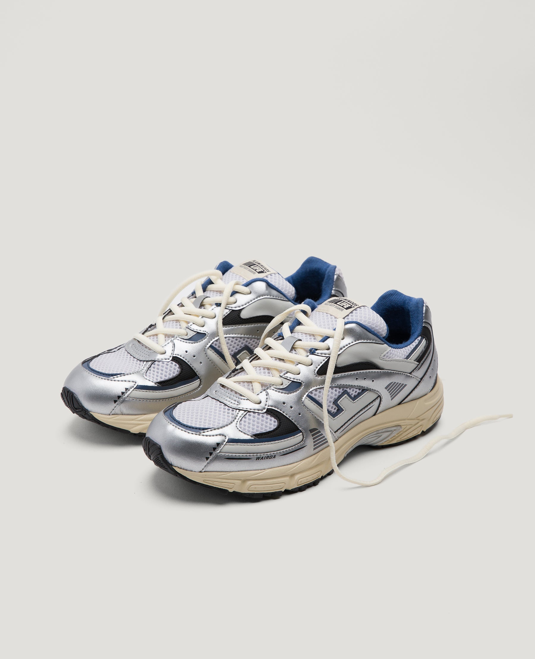 Flamingos Life Wairoa Silver Sneakers - Stylish & Comfortable Shoes for Walking, Running & Casual Wear