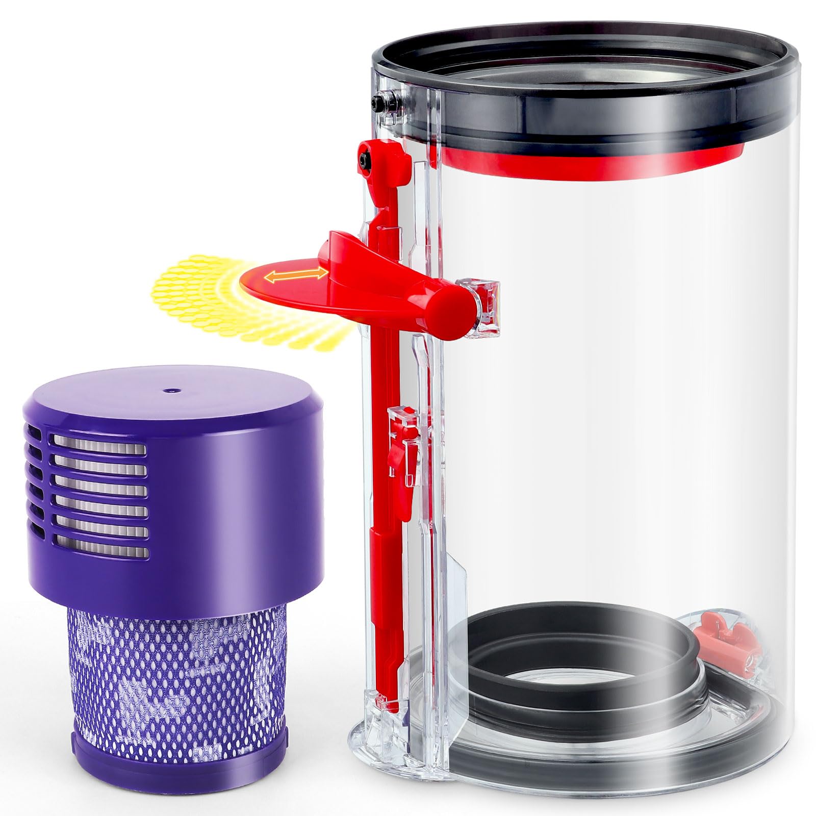 Upgraded Dyson V10 Vacuum Bin - Compatible with 969509-01 for Home Cleaning