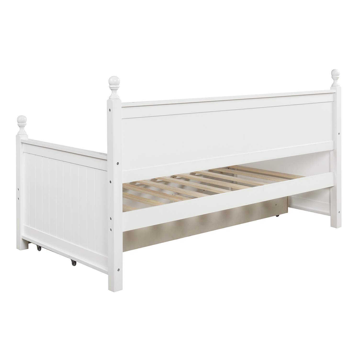 Harper & Bright Designs Twin Daybed with Storage Drawers - Wooden Twin Bed Frame with 3 Drawers, Convertible Sofa Bed for Small Spaces - No Box Spring Needed (White) | Perfect for Guest Room, Dorm, Kids Room & Studio Apartments