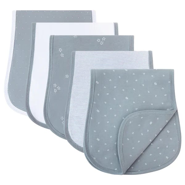 Elys & Co 5 Pack Super Absorbent Burp Cloths for Babies - Soft & Gentle for Newborns, Infants & Toddlers - Perfect for Feeding, Spit-Up & Messy Moments