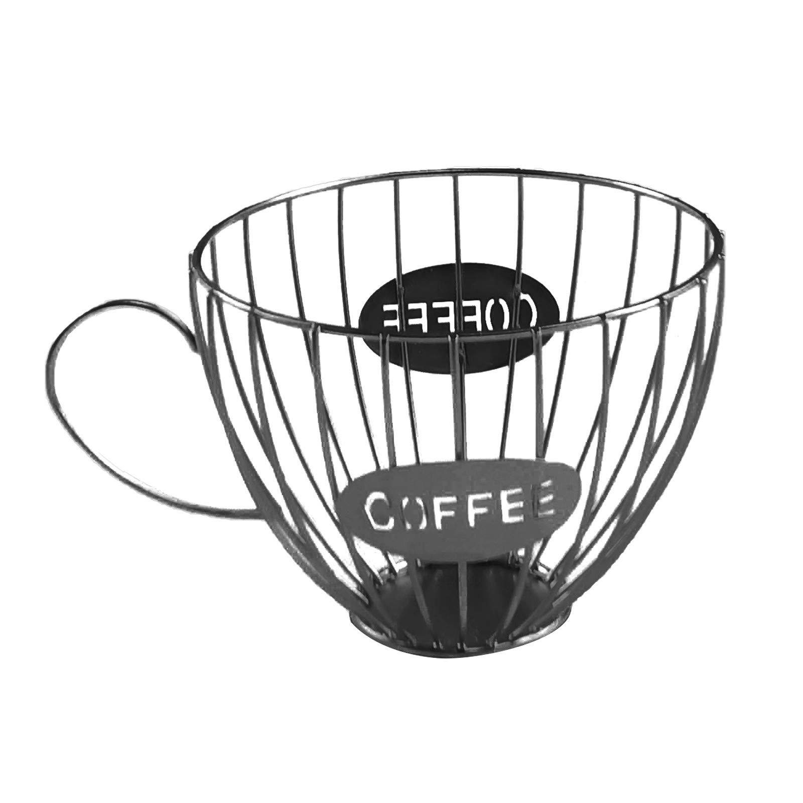 Under Bed Storage Organizer for Coffee Pods, Cups & Mugs - Extra Large Countertop Coffee Holder with Bar Shape - Perfect for Kitchen, Office & Home Organization (GY, One Size)