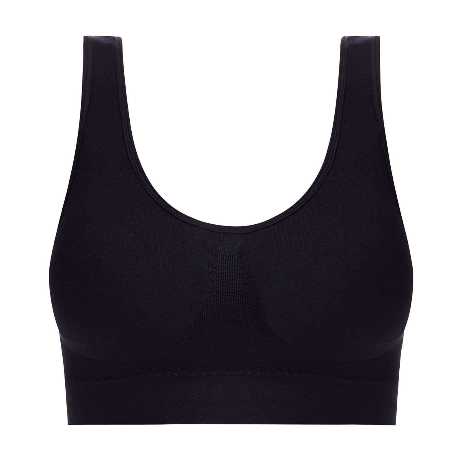 **Plus Size Women's Sports Bra - Seamless Workout & Yoga Bras - Comfortable No Underwire Athletic Bra for Gym, Running & Fitness - Padded Support for High-Impact Activities**