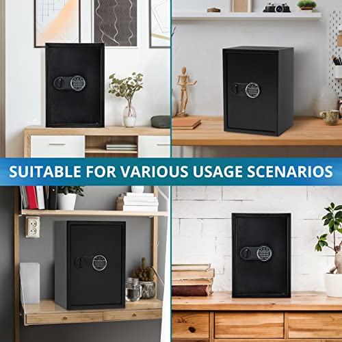GARVEE 19.6x13.7 Inch Digital Keypad Steel Safe Box - Fireproof & Waterproof Security Safe for Home, Office, Jewelry, Cash & Documents - Heavy Duty Electronic Lock Safe for Secure Storage & Protection