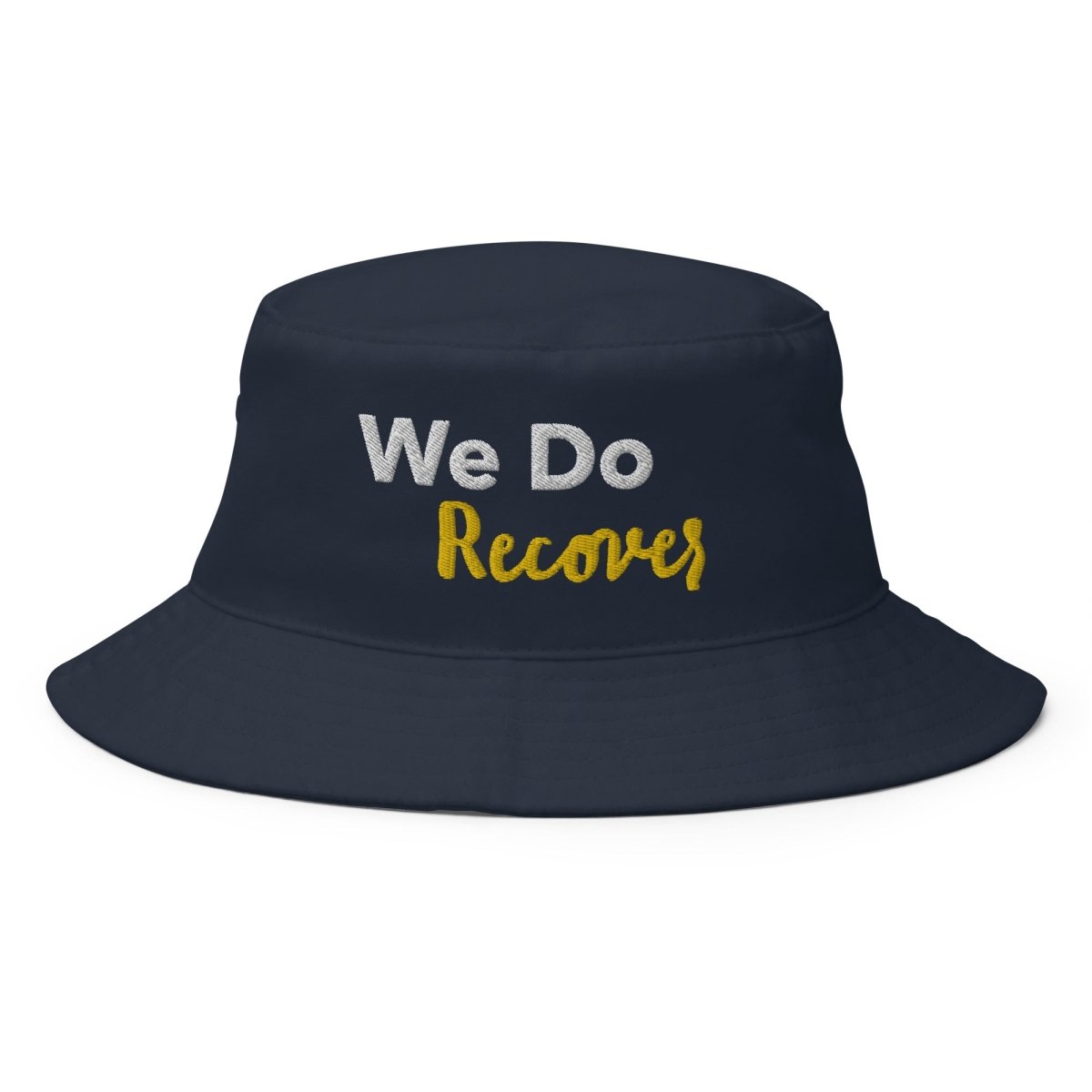 We Do Recover Embroidered Bucket Hat - Adjustable Cotton Unisex Sun Hat for Men & Women - Perfect for Outdoor Activities, Beach, Hiking, and Casual Wear