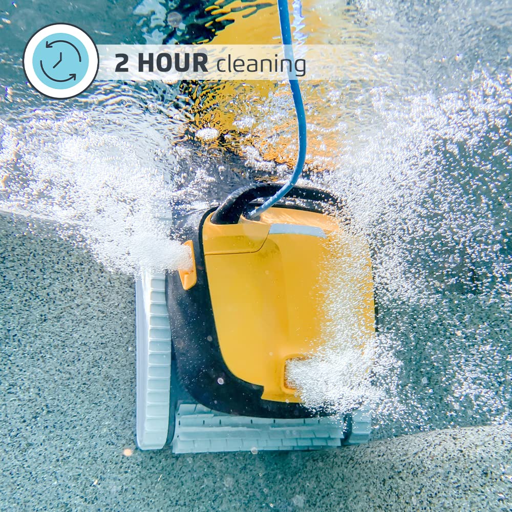 Dolphin Triton PS Robotic Pool Cleaner with Powerstream Technology - Upgraded Swivel & Caddy Included | Automatic In-Ground Pool Vacuum for Efficient Cleaning | Perfect for Home, Resort & Commercial Pools