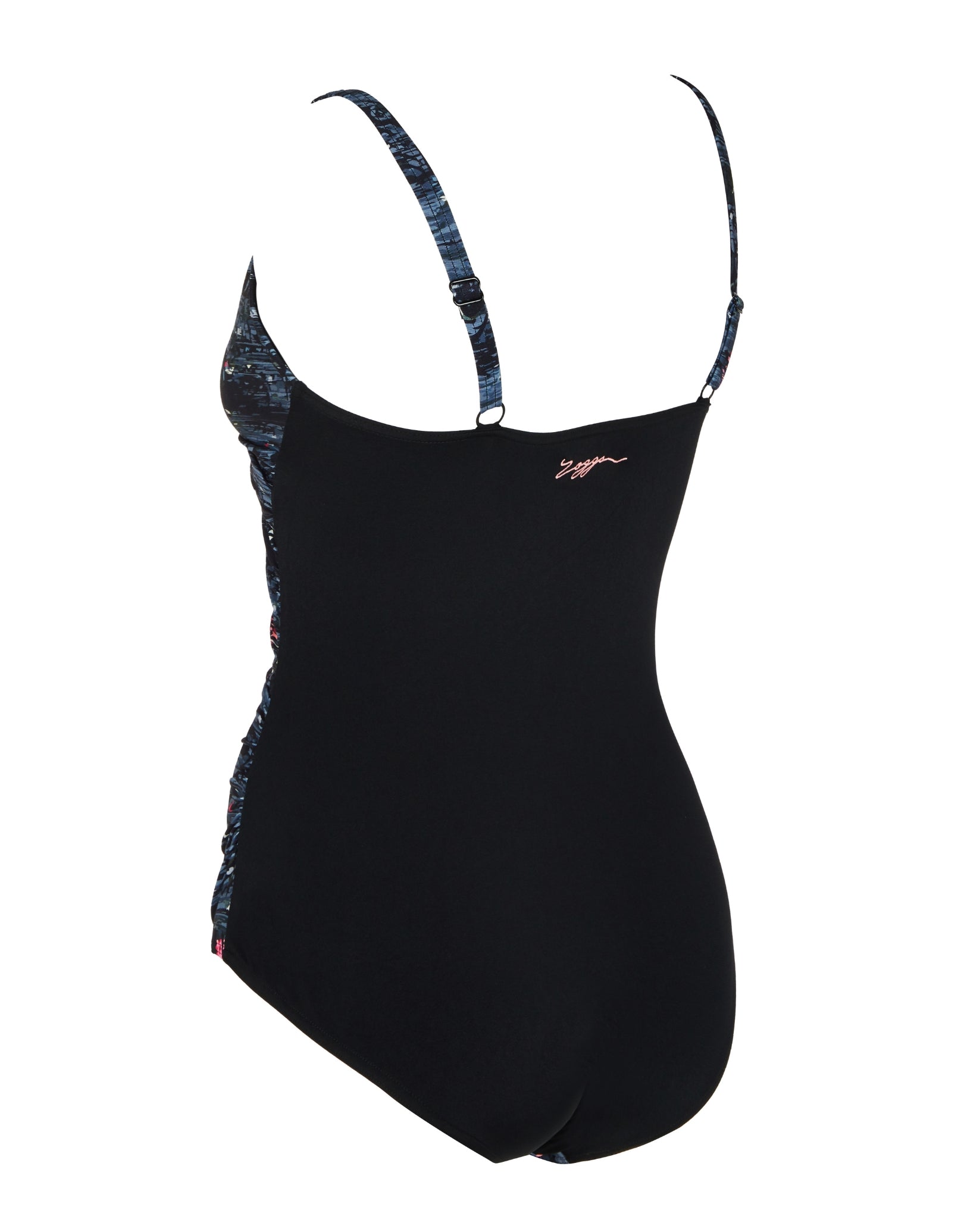 Dusk Mystery Classicback Swimsuit for Women - Black & Grey Two-Tone Swimwear - Perfect for Beach Vacations, Pool Parties & Summer Getaways