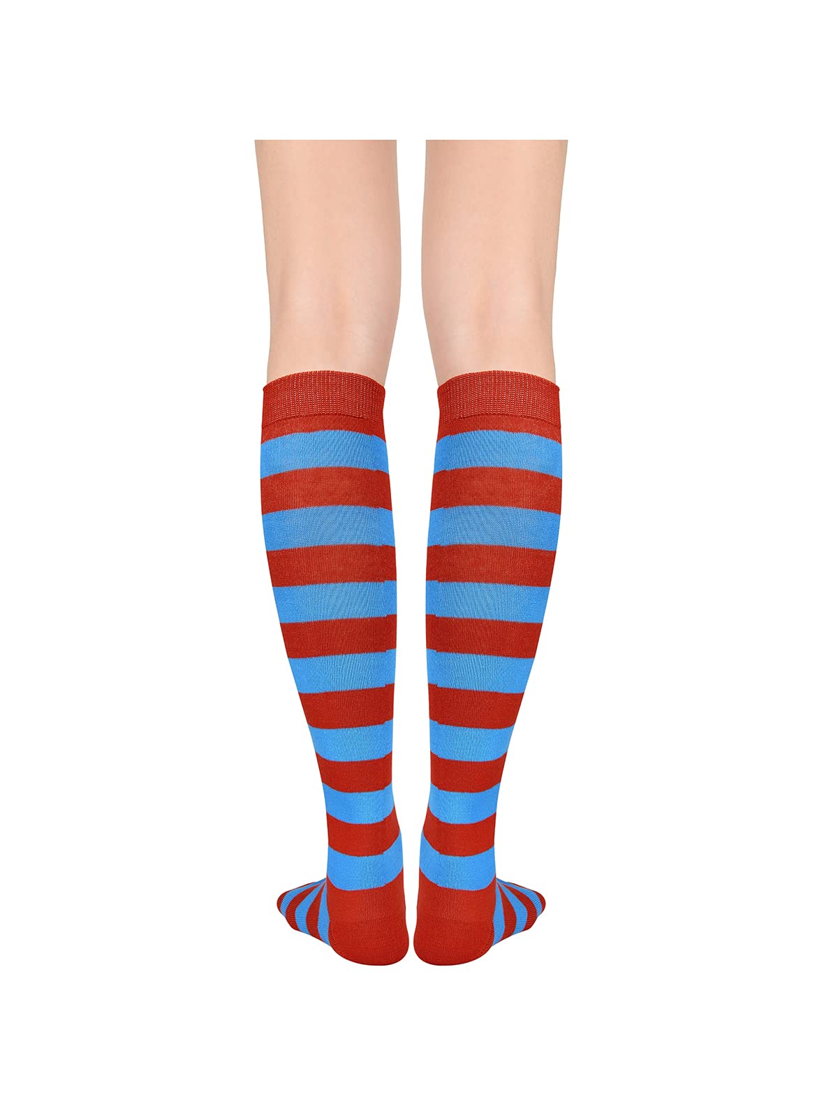 Century Star Women's Knee High Athletic Socks - Thin Stripes Compression Stockings for Running, Hiking & Outdoor Sports - Breathable & Comfortable Tube Socks for Workout, Yoga & Daily Wear