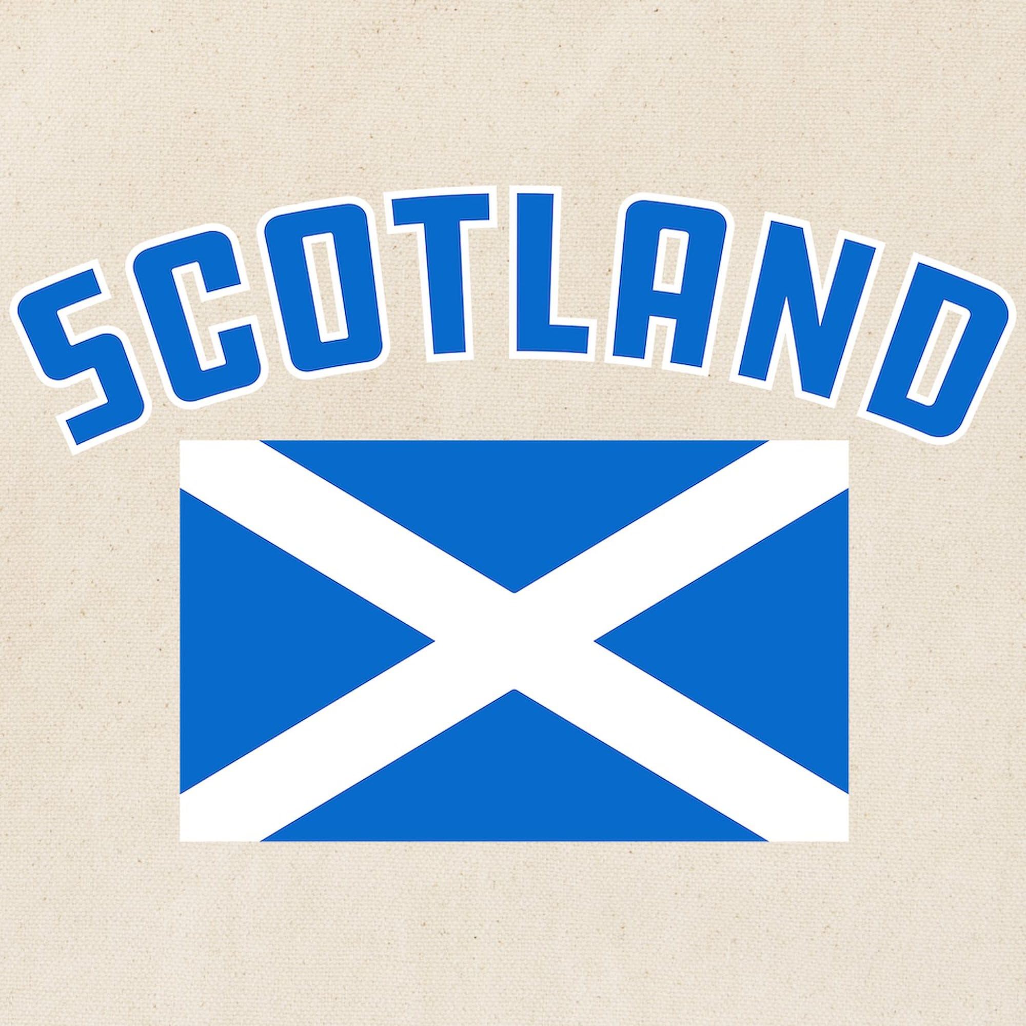 Scotland Flag Tote Bag - Natural Canvas Reusable Shopping Bag for Groceries, Beach & Travel | Eco-Friendly Cotton Tote with Scottish Design
