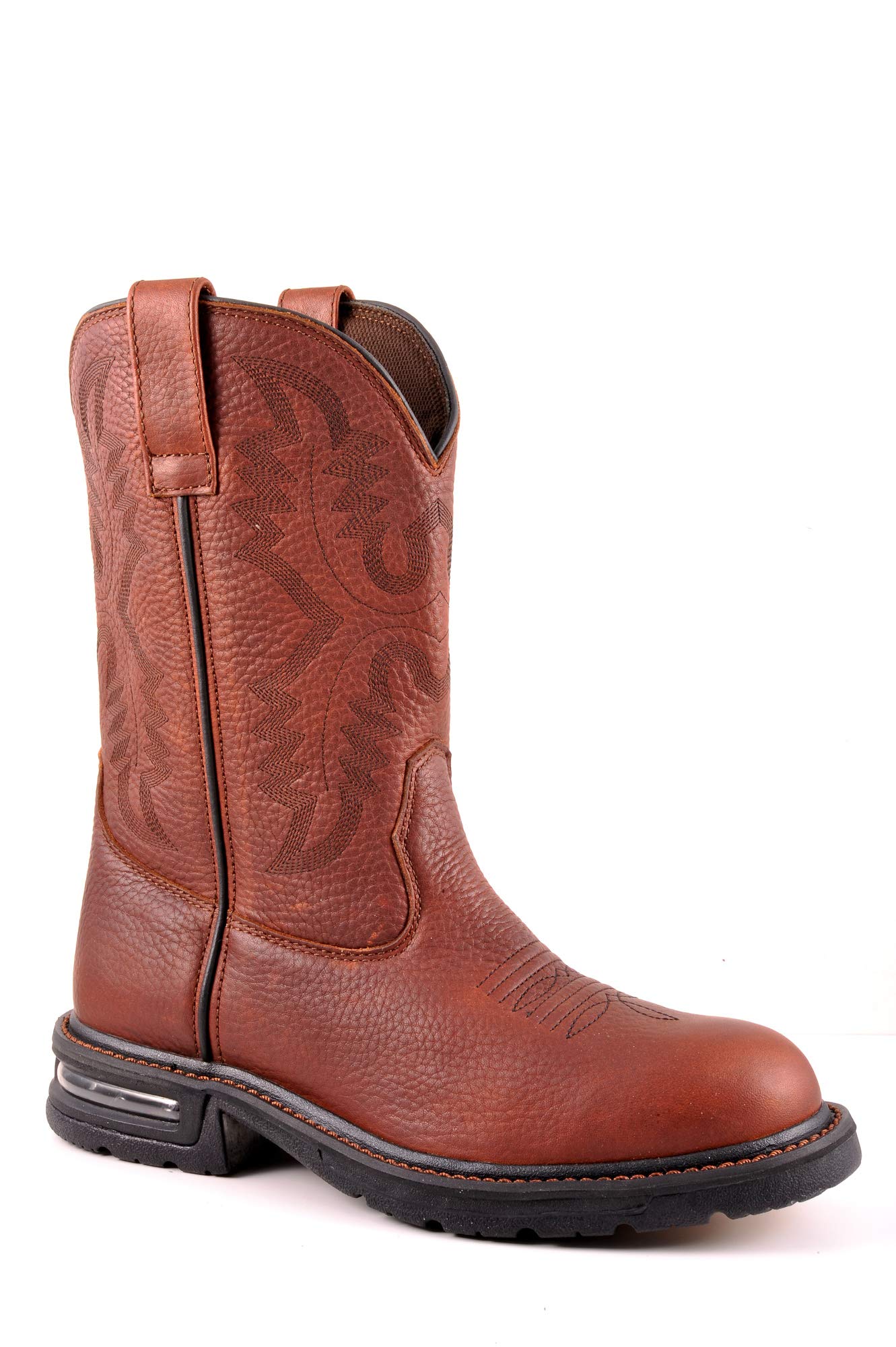 ROPER Men's Pull-On Work Boots - Comfortable & Durable Steel Toe Boots for Construction, Landscaping & Outdoor Work