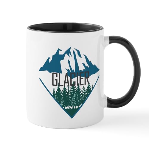 White/Black Inside - Glacier Montana Mugs