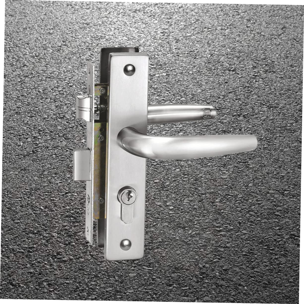 Stainless Steel Glass Door Knob Handle with Lock - Secure & Stylish for Home Interior Panel Doors | Perfect for Bedrooms, Bathrooms & Closets