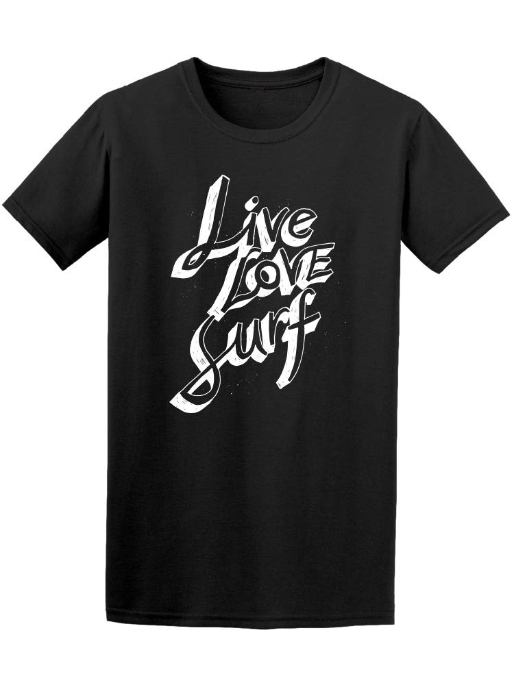 Live Love Surf Surfing Chalk T-Shirt for Men - Comfortable & Stylish Surf Tee for Beach, Surfing & Casual Wear