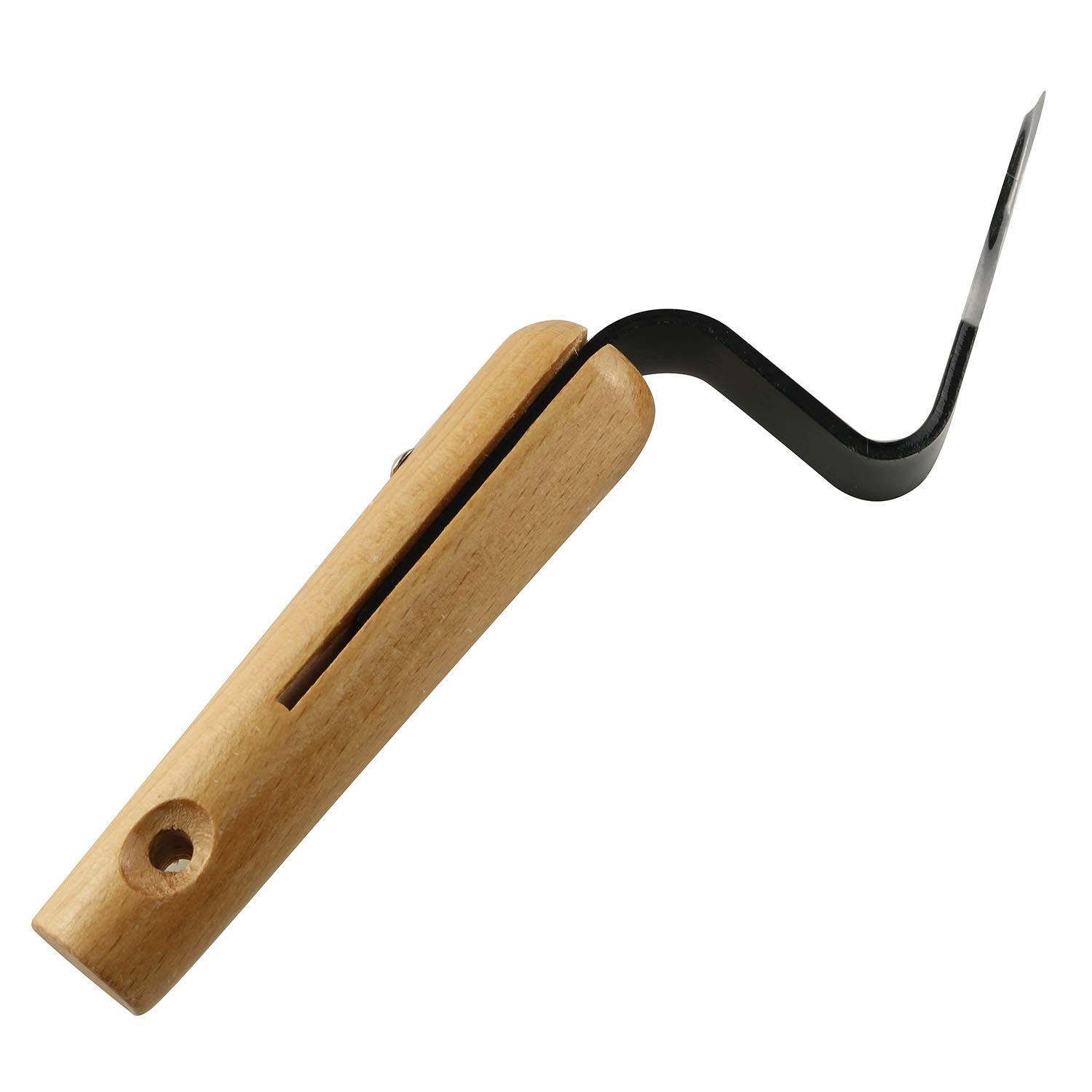 Premium Carbon Steel Garden Weeding Tool - Heavy Duty Root Remover with Ergonomic Wooden Handle - Perfect for Vegetable Gardens, Flower Beds & Lawn Maintenance
