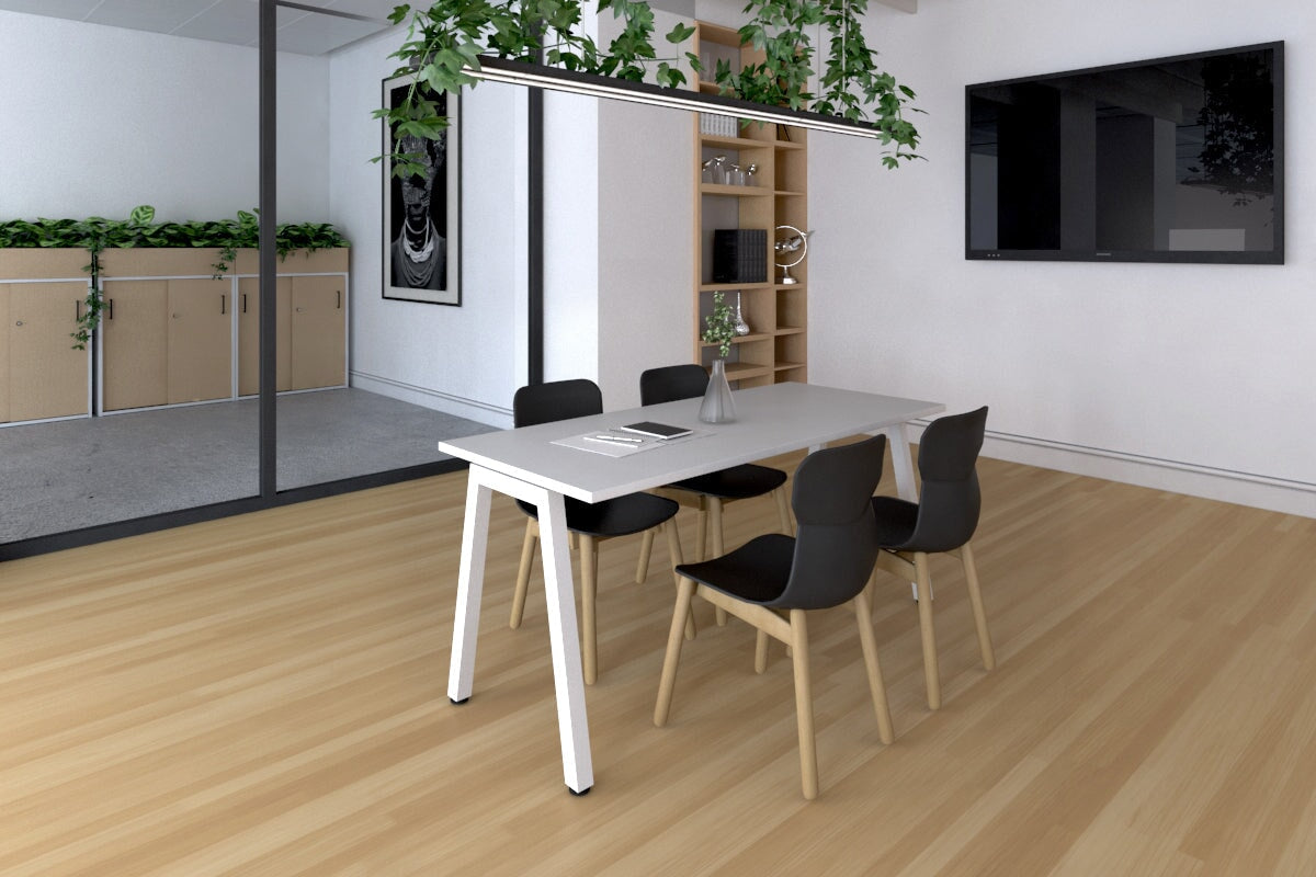 Quadro A Legs Table - 1600L x 700W Modern Dining Table for Home & Office | Perfect for Dining Rooms, Kitchens, Conference Rooms & Workspaces
