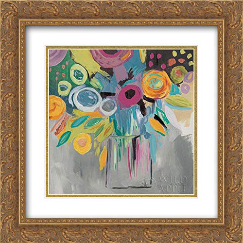 Gold Ornate Wood Frame with Double Matting