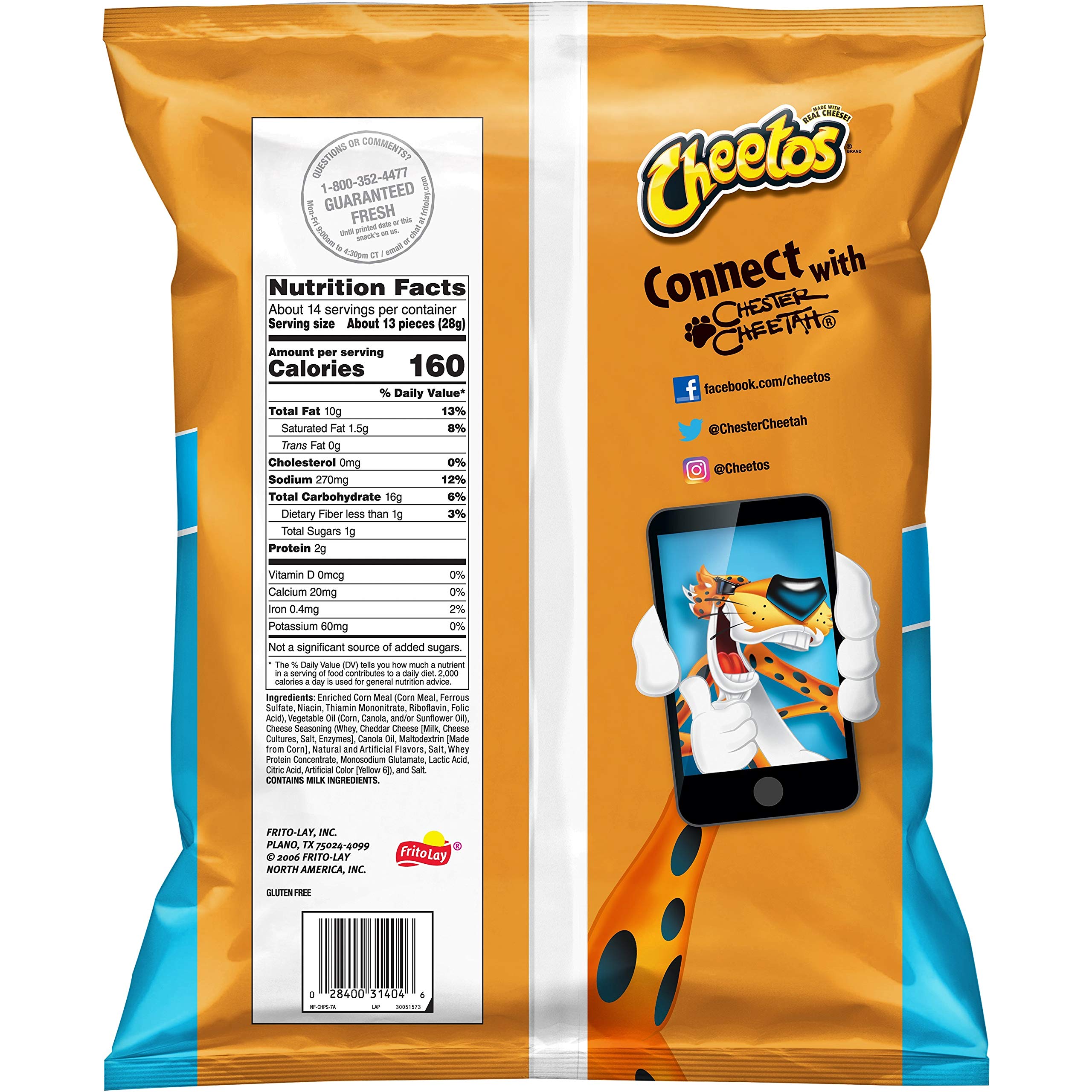 Cheetos Puffs Cheese Flavored Snacks - Party Size 13.5oz (382g) - Crunchy Cheese Corn Snacks for Parties, Movie Nights & School Lunches