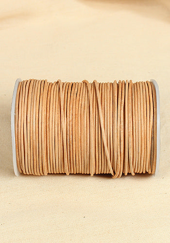 Natural Leather Cord Creativa (2mm, 50m) for Jewelry Making, DIY Crafts & Macrame Projects - Premium Quality Leather String for Bracelets, Necklaces & Home Decor