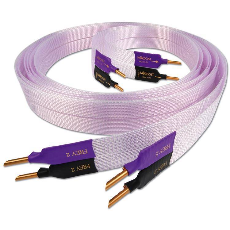Nordost Frey 2 High-End Speaker Cable Pair - Premium Audio Cables for Home Theater & Hi-Fi Systems - Perfect for Audiophiles & Music Enthusiasts
