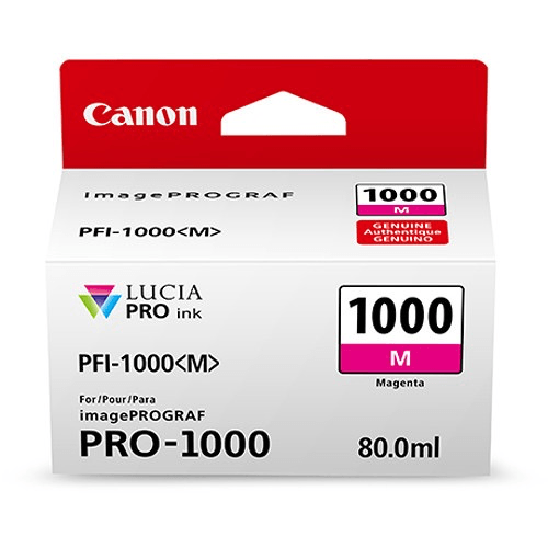 Canon PFI-1000 M LUCIA PRO Magenta Ink Tank (80ml) - Premium Printer Ink for Canon PRO-1000 - Ideal for Photo Printing, Fine Art & Professional Graphics
