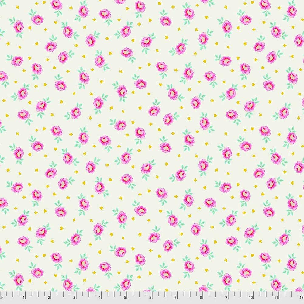 Tula Pink Baby Buds Sugar Free Spirit Curiouser and Curiouser Fabric - Premium Cotton Quilting Material for Baby Clothes, Nursery Decor & DIY Craft Projects