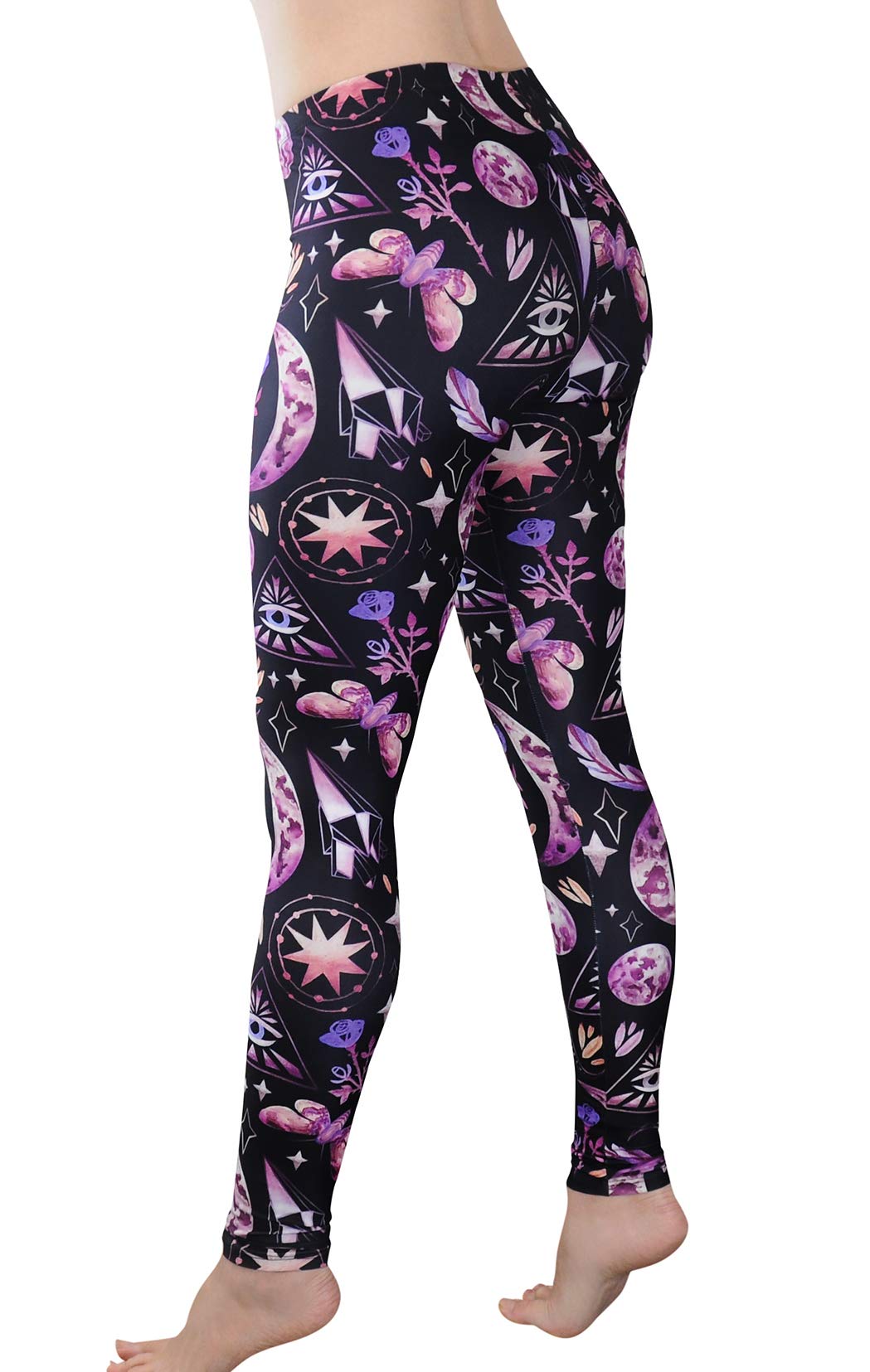 Comfy Yoga Pants for Women - Soft Printed Workout Leggings | Lightweight Stretchy Yoga Pants with Fun Patterns - Perfect for Yoga, Gym, Running & Lounge Wear