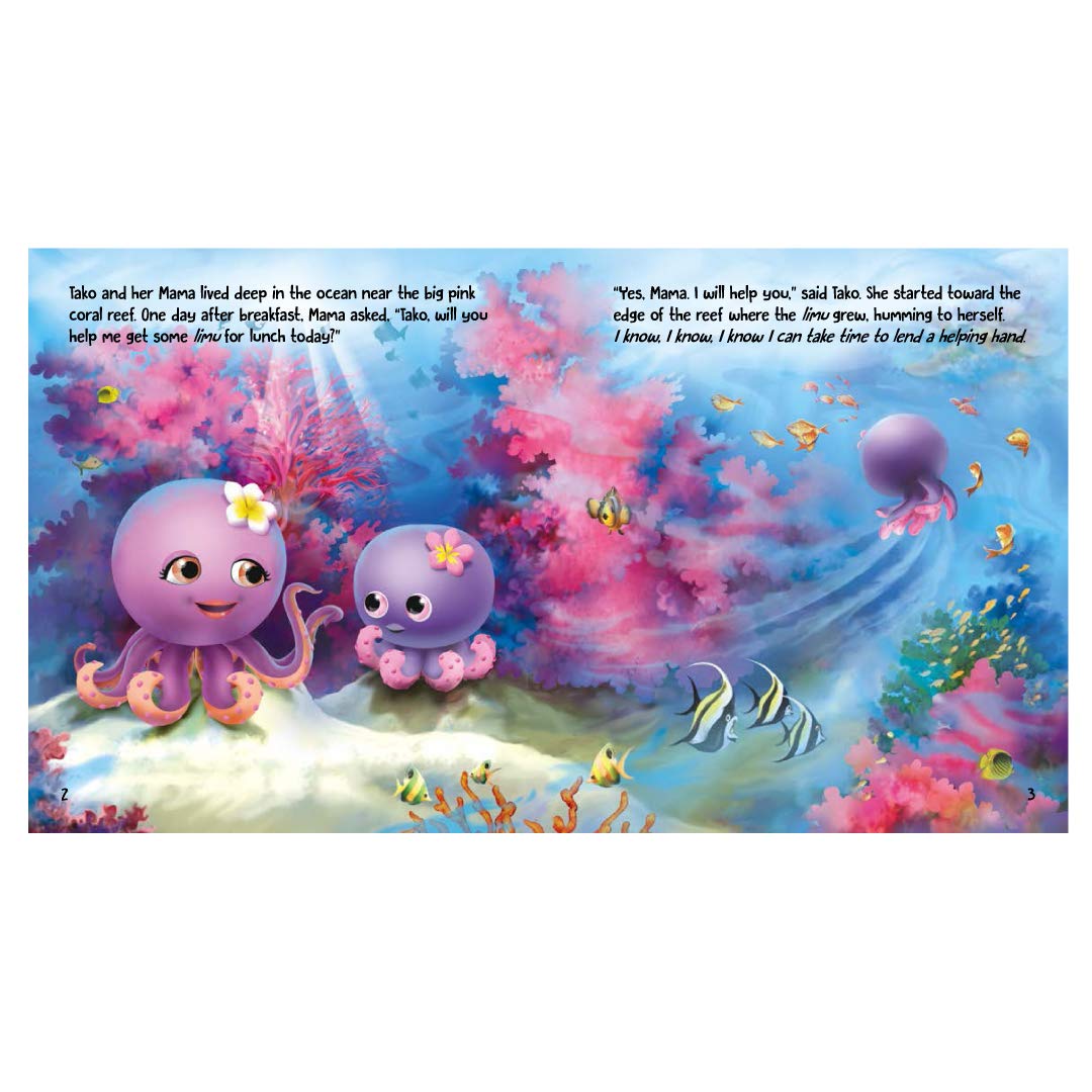 Tako Lends a Helping Hand - Octopus Plush Toy for Kids & Adults | Cute Stuffed Animal Gift for Birthday, Valentine's Day | Perfect for Cuddling, Room Decor, and Stress Relief
