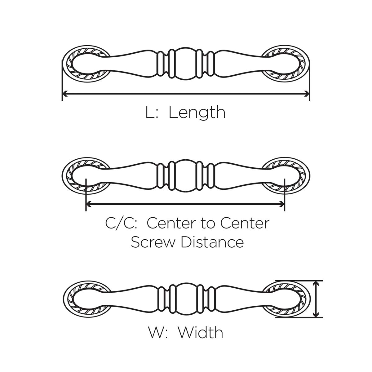 Belwith Keller Veer Pull - Satin Nickel Cabinet Hardware (5 Pack) | 8.8