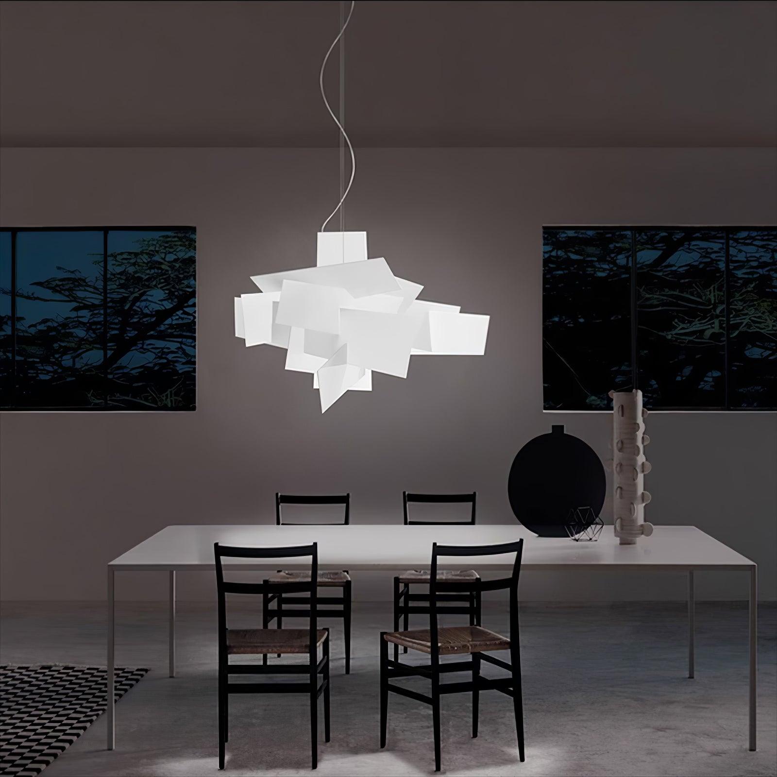 Modern Big Bang Pendant Light Fixture - Industrial Style Ceiling Hanging Lamp for Dining Room, Kitchen Island & Living Room Decor