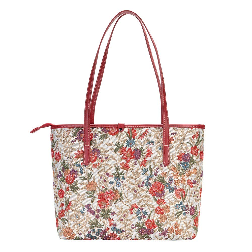 Signare Stylish Tapestry Shoulder Tote Bag for Women - Perfect for Work, Travel & Everyday Use | Durable & Fashionable Handbag for Office, Commute & Weekend Outings