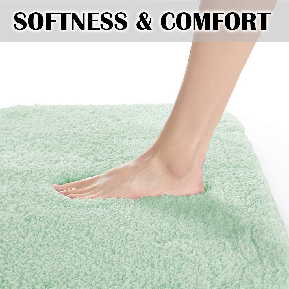 **Non-Slip Pale Green Bath Rug - 20