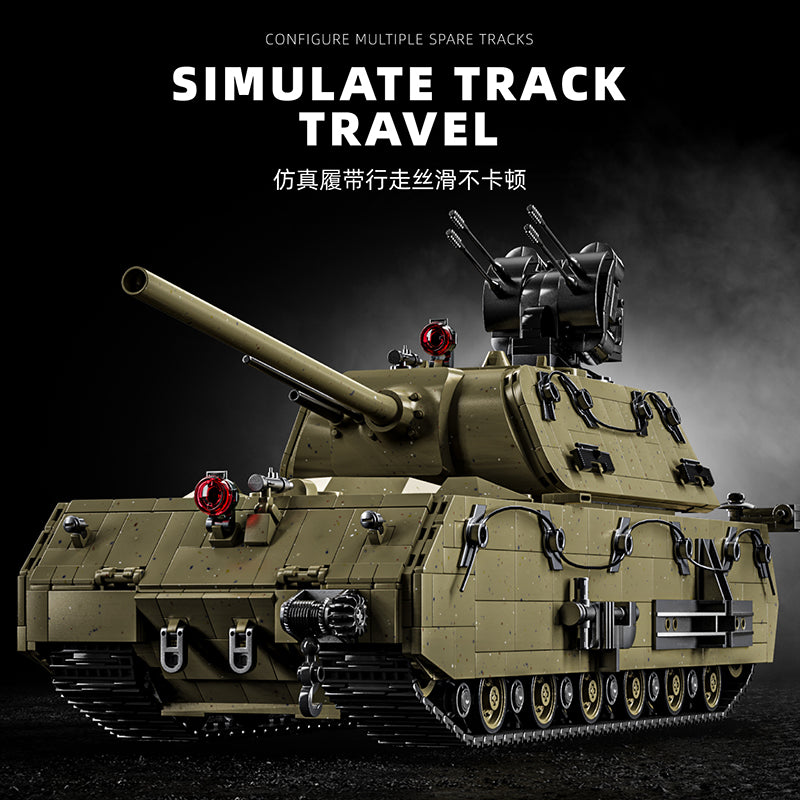 1/35 Scale Panzer VIII Maus Heavy Tank Model Kit - German WWII Super Heavy Tank Collectible for Military Enthusiasts & History Buffs (Perfect for Display, Diorama Building & Historical Collection)