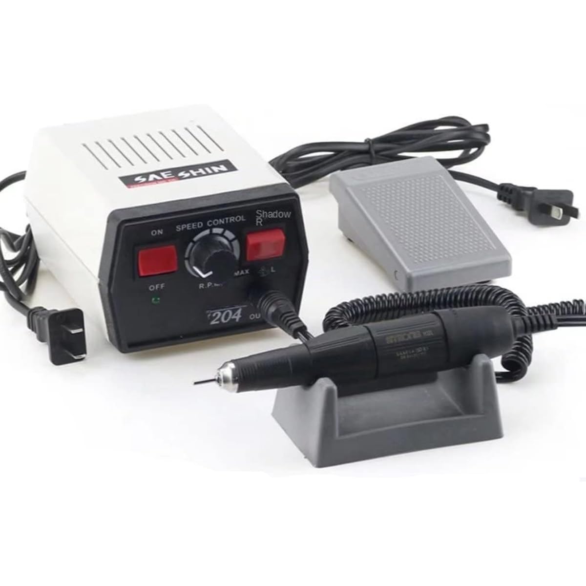 35000RPM Professional Electric Nail Drill Machine - 204 102L-2.35 High Speed Manicure Pedicure Tool with Nail File Bits for Sculpting, Polishing & Nail Art | Perfect for Salon, Home & Professional Nail Technicians