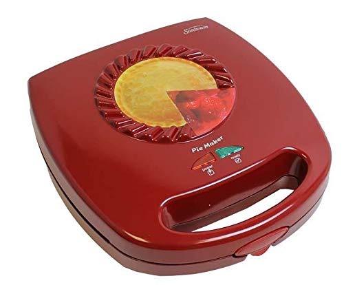 Sunbeam FPSBPMM980 4-Piece Nonstick Pie Maker - Red | Perfect for Baking Mini Pies, Tarts & Desserts at Home, Parties & Holidays