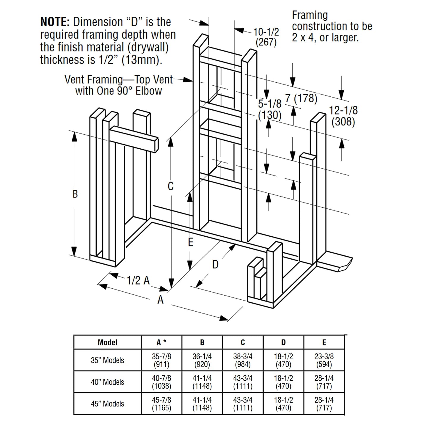 45 Inch Direct Vent Traditional Gas Fireplace - DRT3045 - Energy Efficient Heating for Living Rooms & Bedrooms