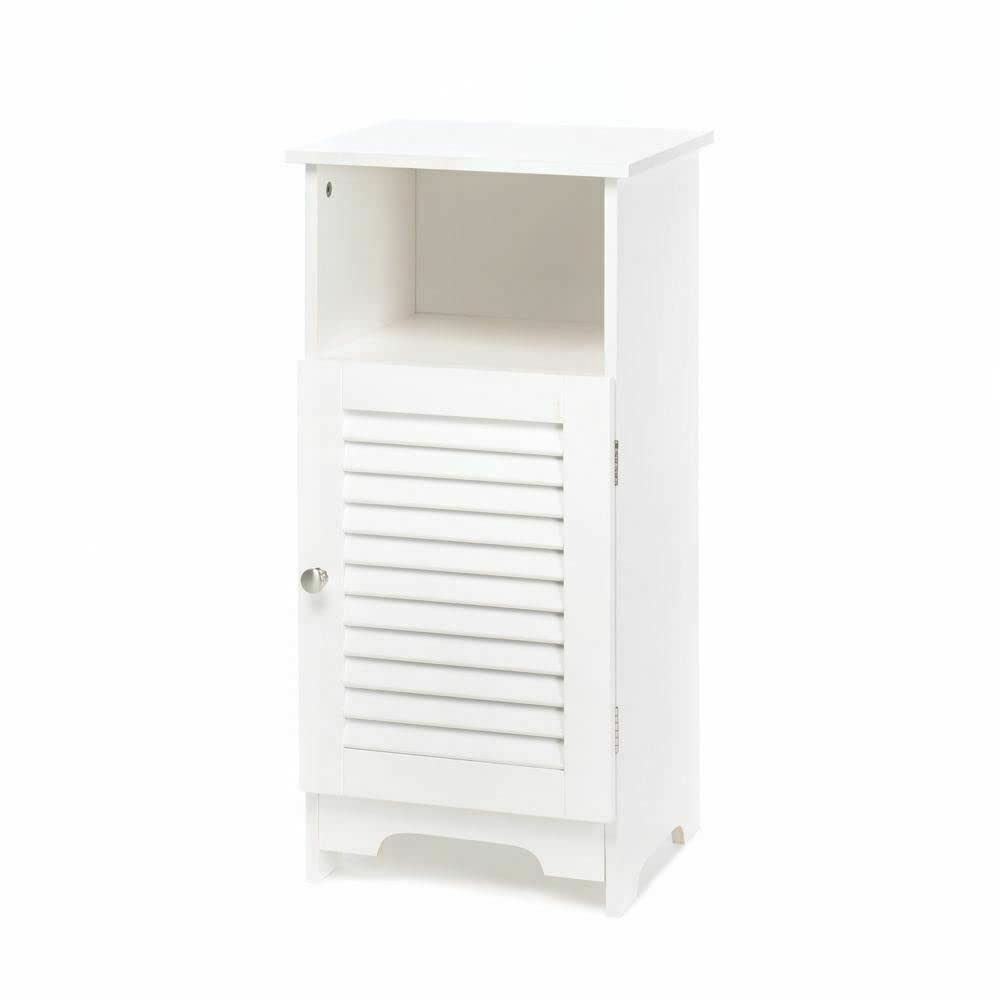 Nantucket Storage Cabinet 14707 - Rustic Wooden Organizer for Bathroom, Kitchen & Living Room Storage