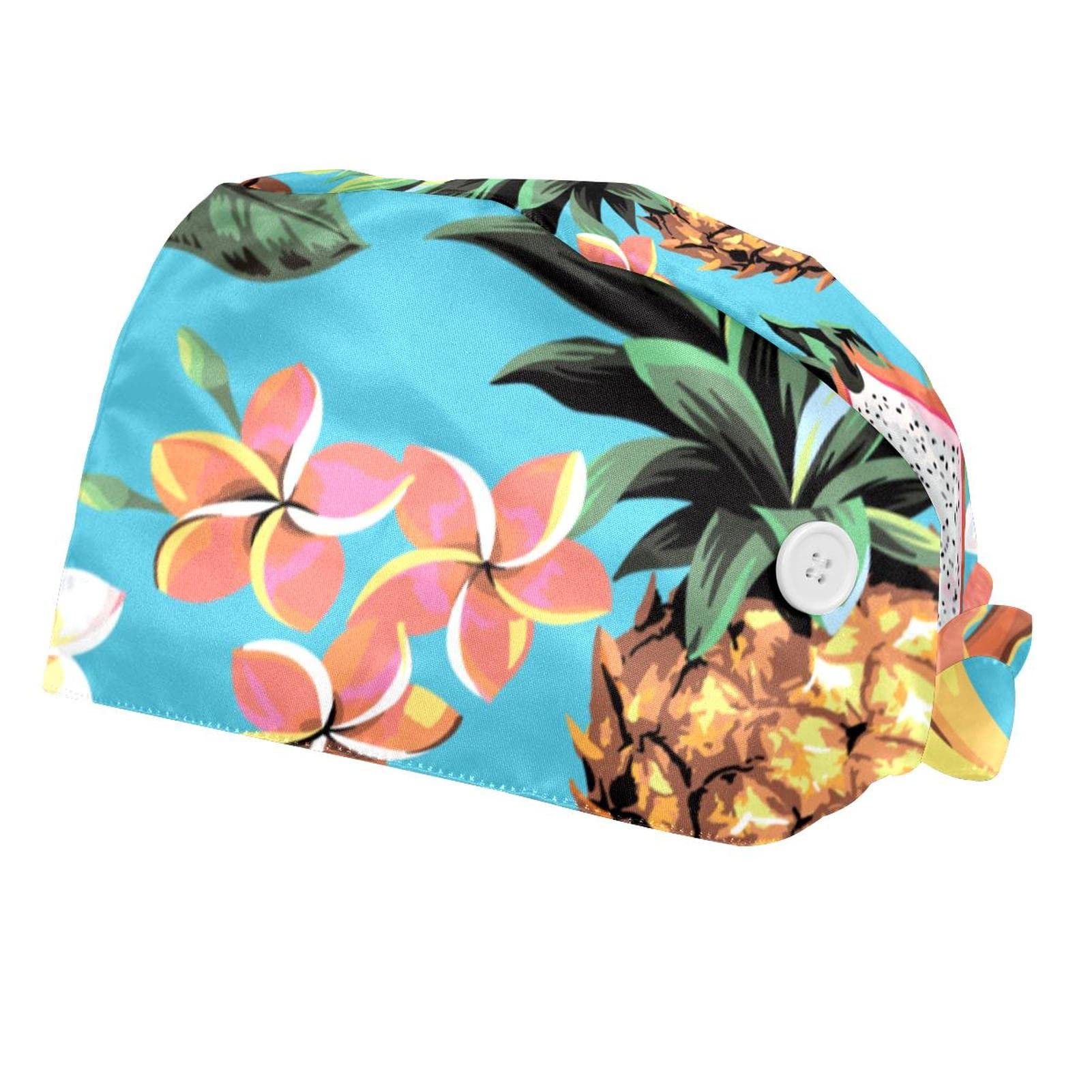 Adjustable Soccer Football Pattern Working Cap with Buttons & Sweatband - Unisex Bouffant Hat for Men & Women - Perfect for Sports, Outdoor Work & Casual Wear