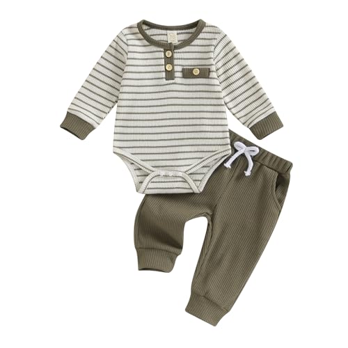 Stripe & Army Green