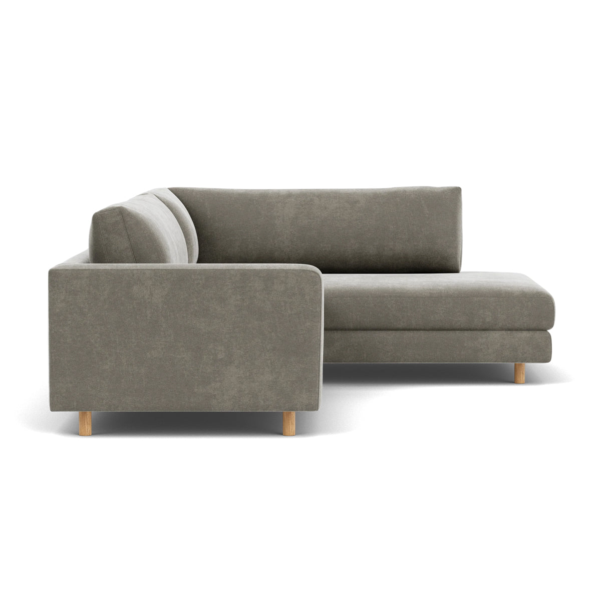Douglas Fabric Right Corner Sofa - Modern L-Shaped Sectional Couch for Living Room, Small Spaces & Apartments | Comfortable Upholstered Furniture for Family Gatherings & Movie Nights